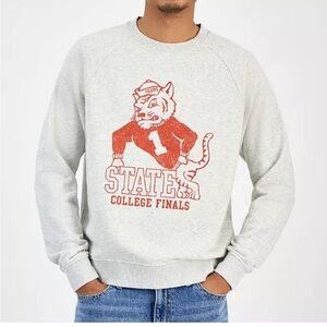 Tigers State College Finals Sweater Graphic Sweatshirt Sun Stone Football NWT
